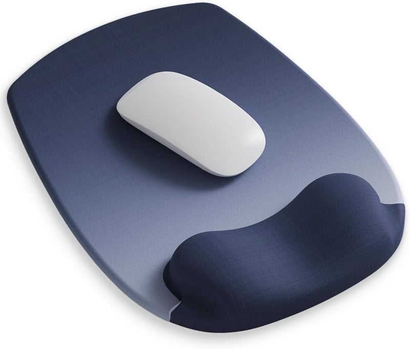 DemonChest ErgoFlow Gel Wrist Rest Mouse Pad - Ergonomic Cushion for Desk, Cute Aesthetic Computer Decor for Women; Small Mousepad Mat&Laptop Pads - Office Home Support&Ergo Accessories Supplies(05Midnight Wave) - Image 1